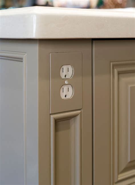 electrical box for inside cabinet|electrical outlet built into cabinet.